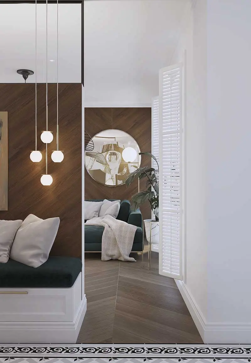 Mieszkanie z elementami nawiązującymi do stylu Art Deco | Projekt: HEDO Architects