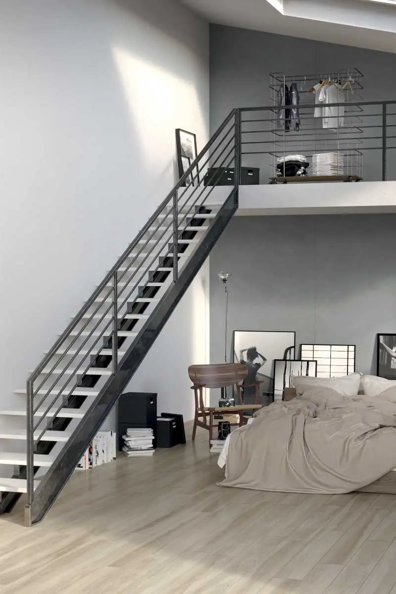 Płyty wielkoformatowe IH Selection mogą zostać wykorzystane do wykonania schodów.