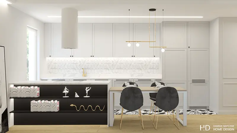 70 metrowe mieszkanie w stylu nowojorskim | Proj: Damian Matczak Home Design