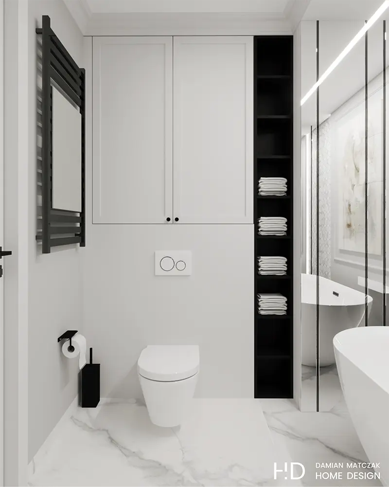 70 metrowe mieszkanie w stylu nowojorskim | Proj: Damian Matczak Home Design