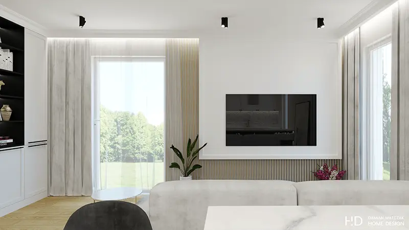 70 metrowe mieszkanie w stylu nowojorskim | Proj: Damian Matczak Home Design