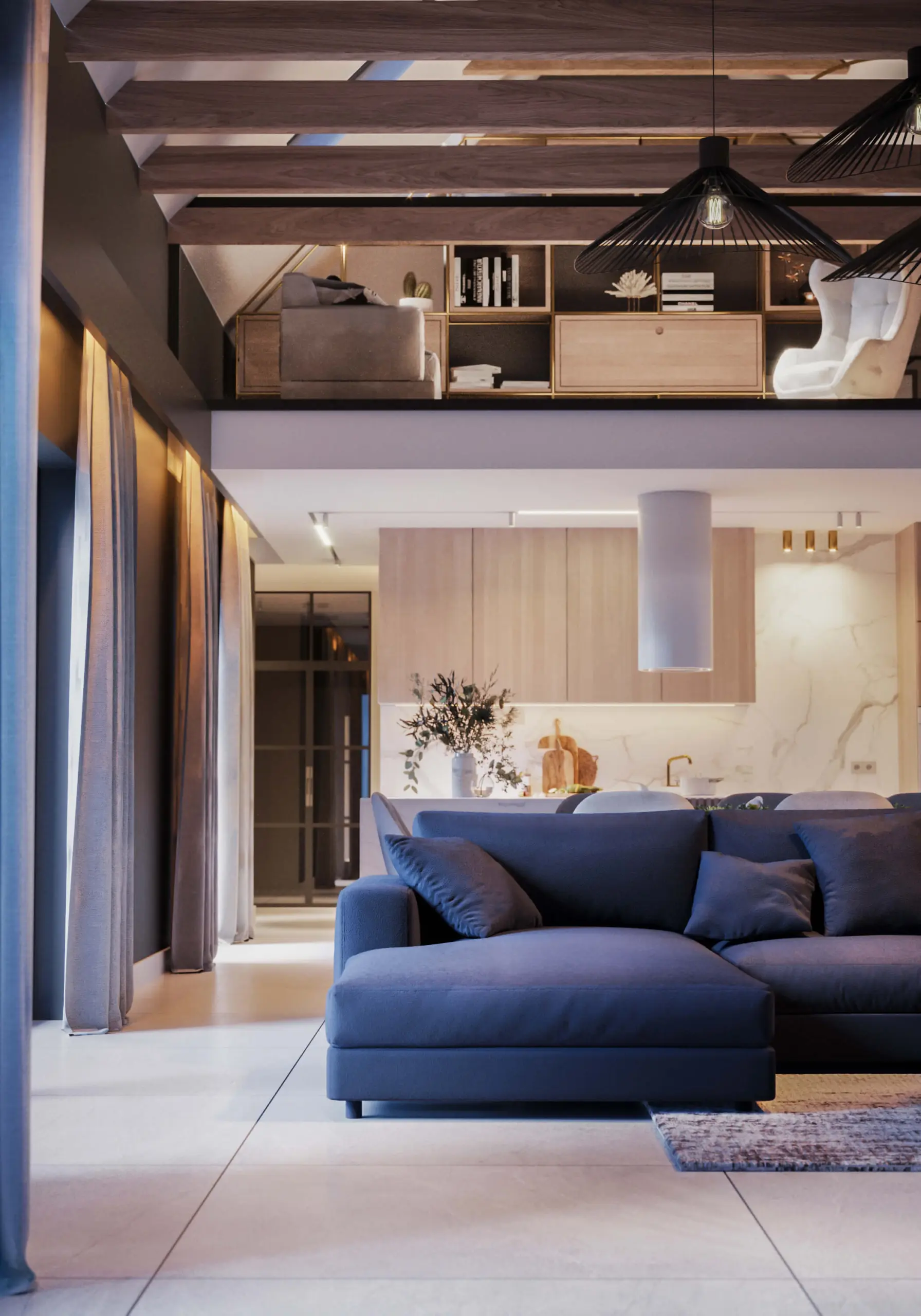 Przytulny dom w typie nowoczesnej stodoły | Proj: FOORMA Pracownia Architektury Wnętrz