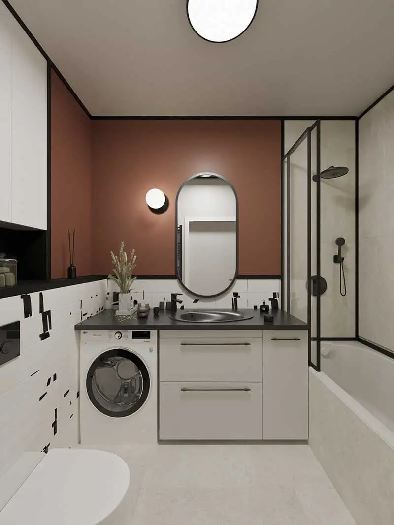 PROJEKT DOLINA MOKOTÓW - ODWAŻNE KOLORY I SUBTELNE ŁUKI