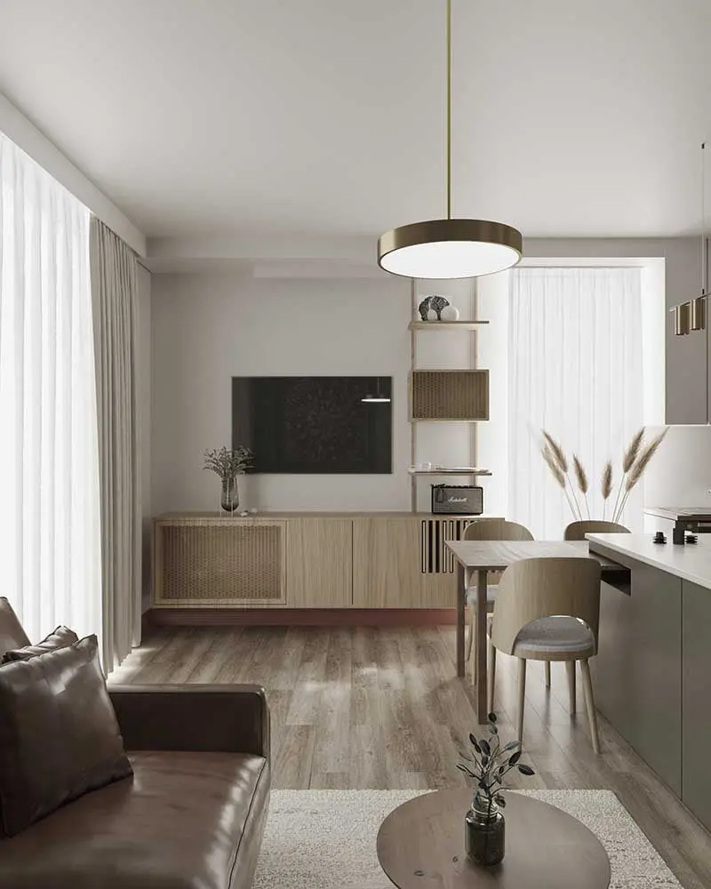 PROJEKT DOLINA MOKOTÓW - ODWAŻNE KOLORY I SUBTELNE ŁUKI