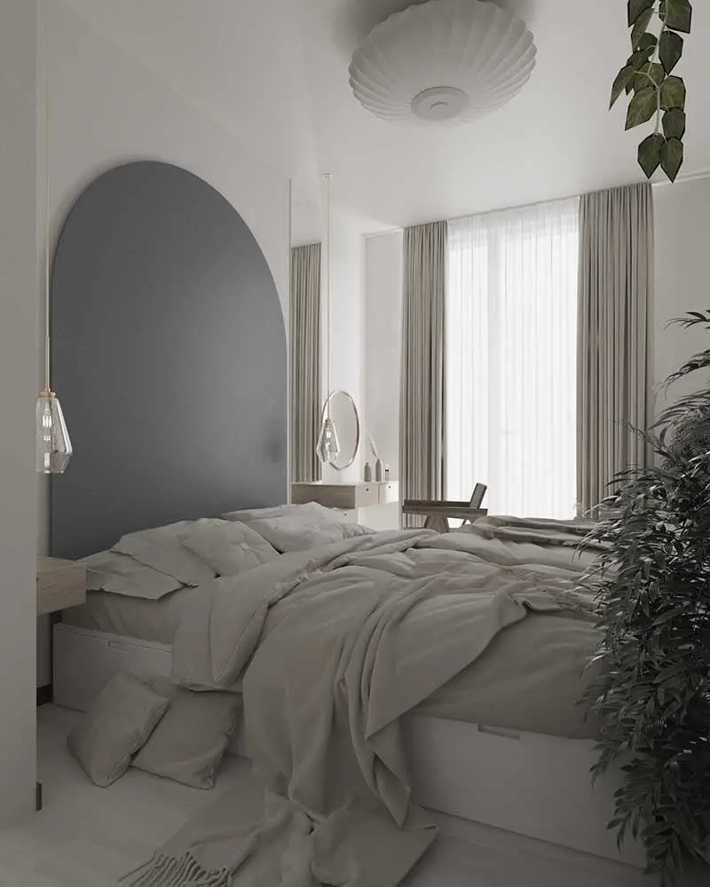 PROJEKT DOLINA MOKOTÓW - ODWAŻNE KOLORY I SUBTELNE ŁUKI