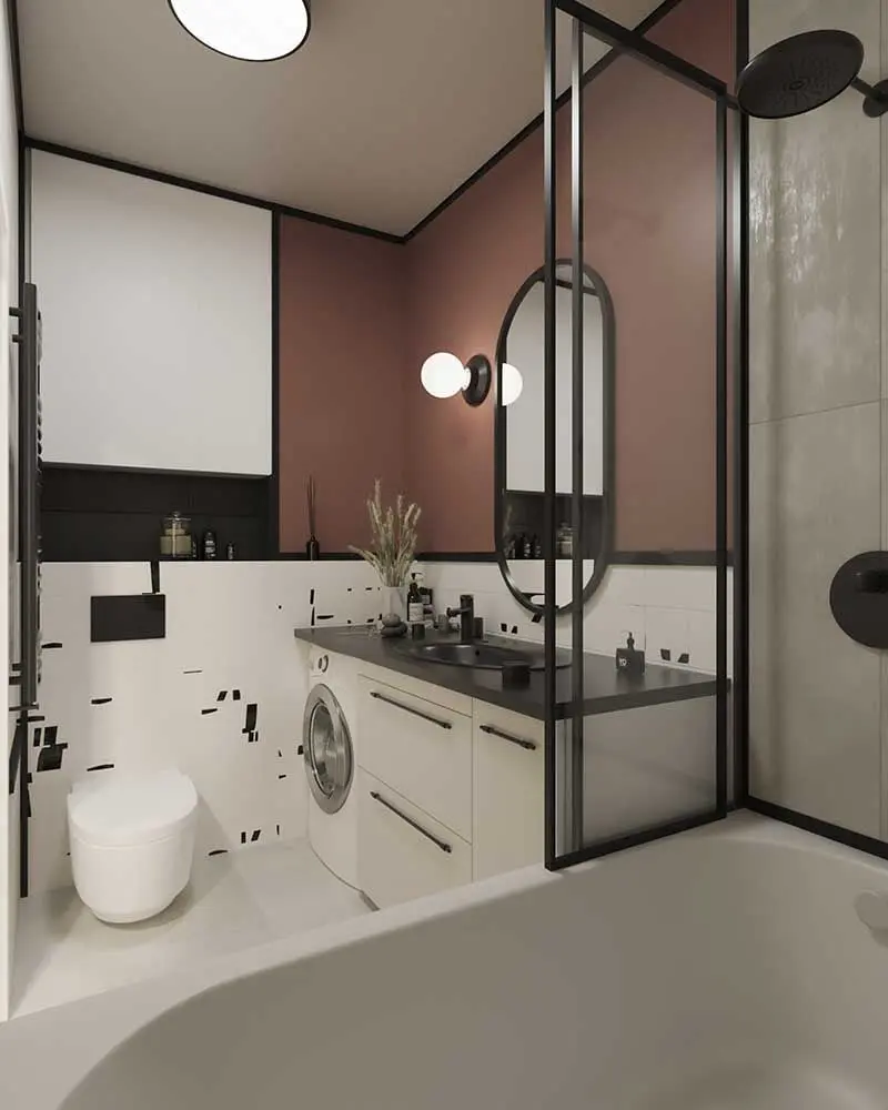 PROJEKT DOLINA MOKOTÓW - ODWAŻNE KOLORY I SUBTELNE ŁUKI