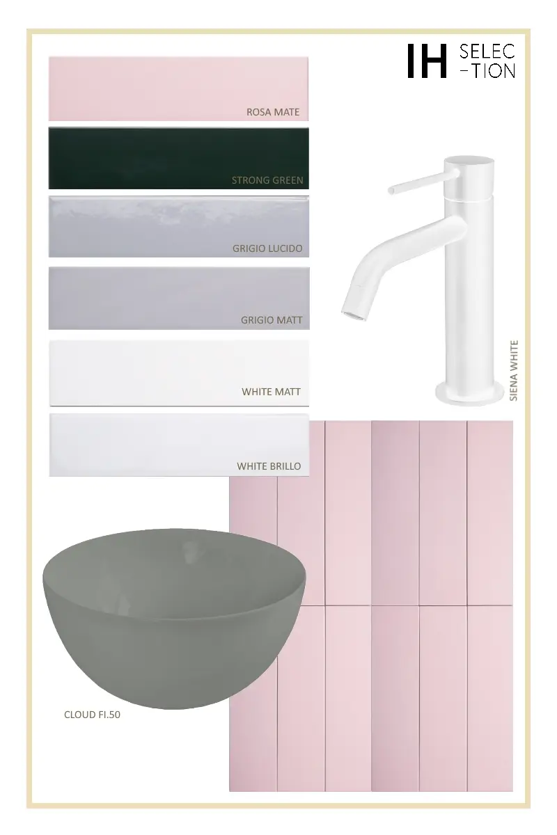 Płytki IH Selection są kompatybilne z ceramiką i armaturą HushLab.