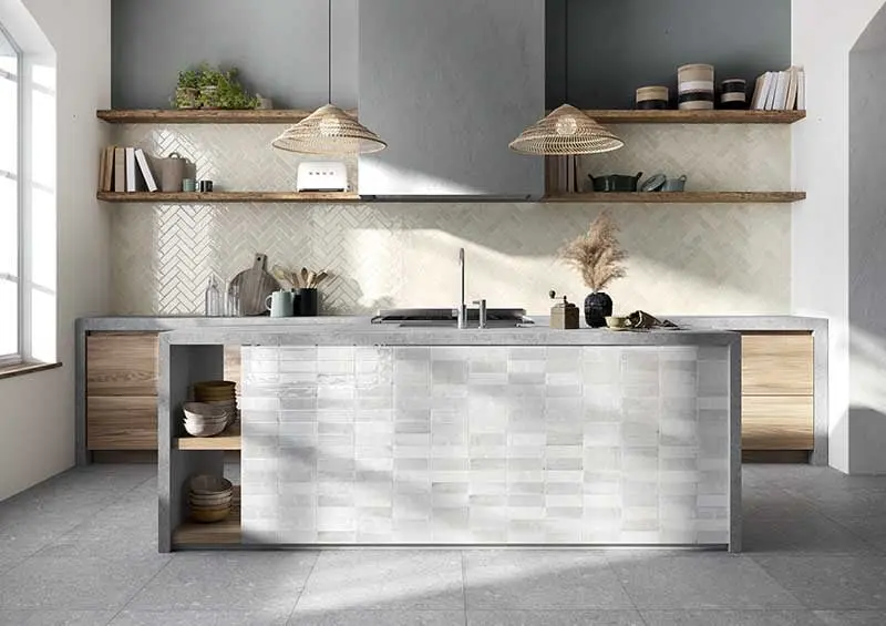 Delikatny i subtelny blask płytek Sartoria TBRICK