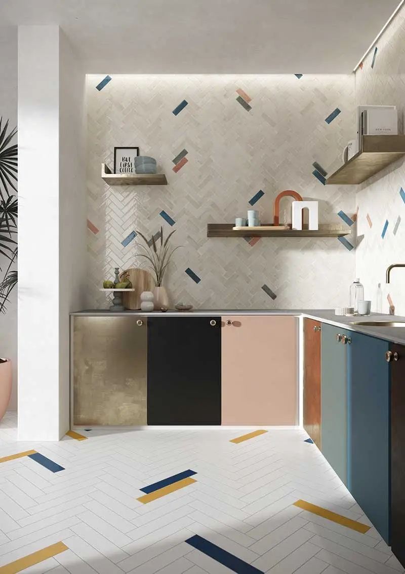 Delikatny i subtelny blask płytek Sartoria TBRICK