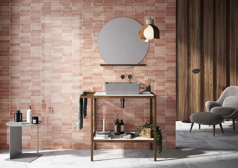 Delikatny i subtelny blask płytek Sartoria TBRICK