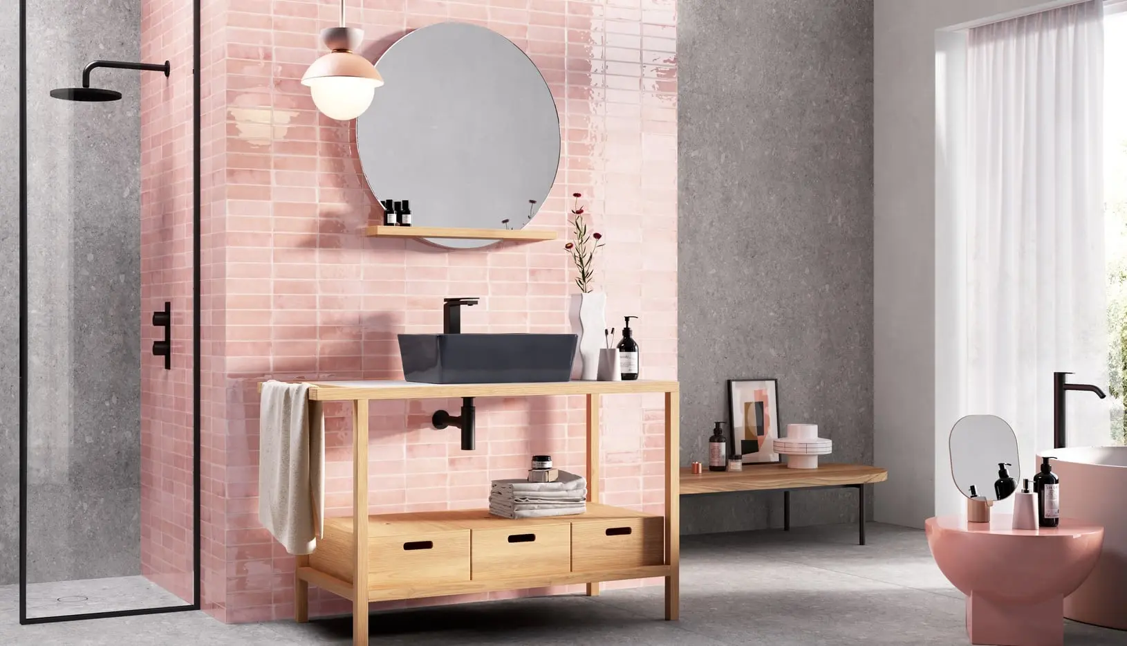 Delikatny i subtelny blask płytek Sartoria TBRICK