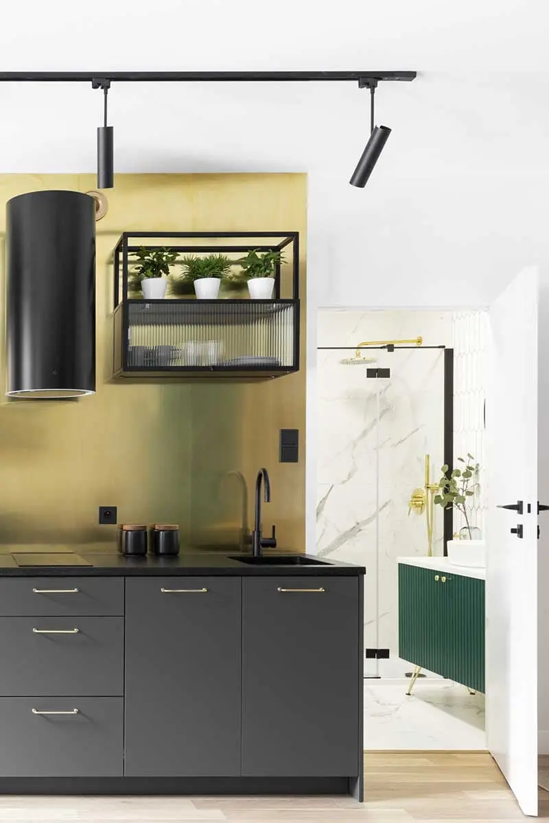 32 metrowe eleganckie mieszkanie - Apartament Stary Browar | Proj: Vzorovo