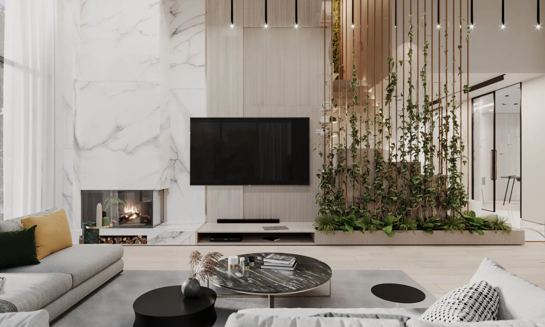 Dom nad jeziorem w kolorach natury | Proj: modeko.studio