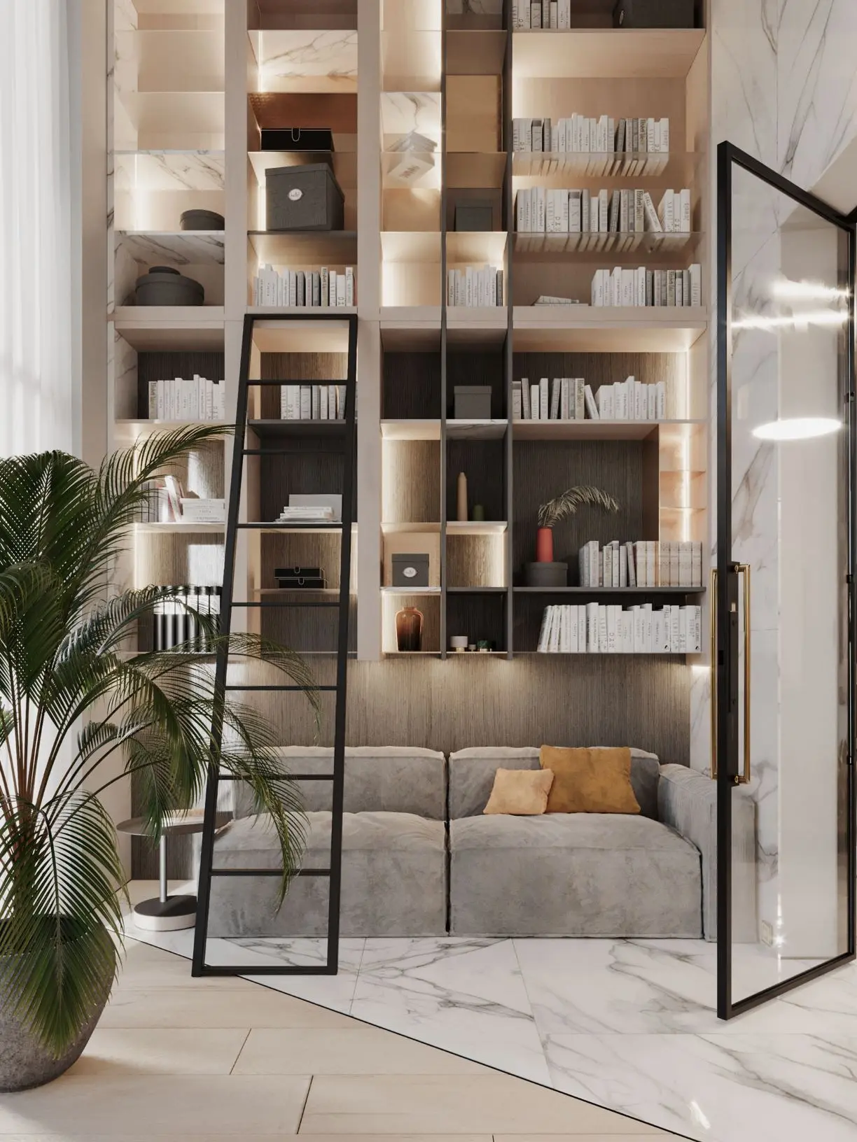 Dom nad jeziorem w kolorach natury | Proj: modeko.studio