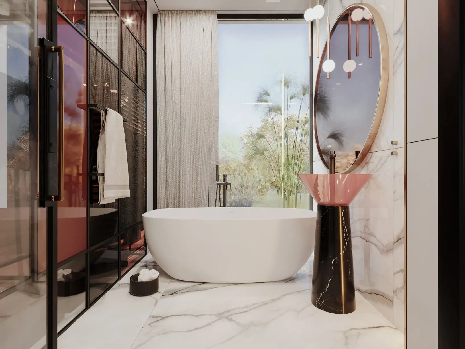 Dom nad jeziorem w kolorach natury | Proj: modeko.studio