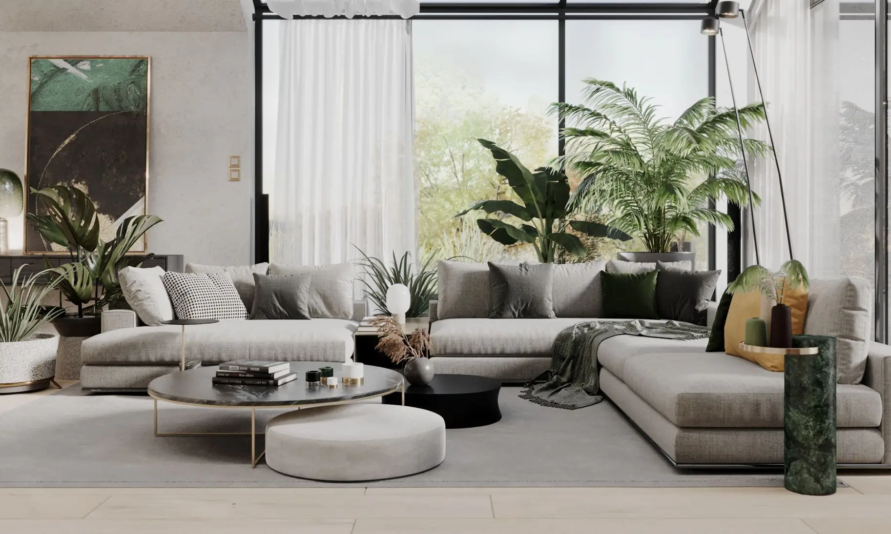 Dom nad jeziorem w kolorach natury | Proj: modeko.studio