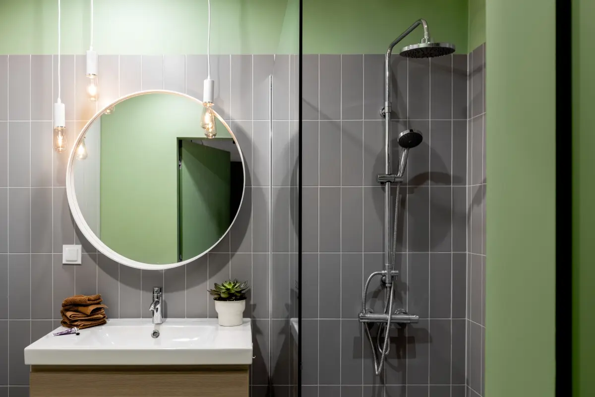 Leśna łazienka. | Projekt | DESIGN MY DEER | https://www.facebook.com/designmydeerFoto | Ayuko Studio | https://www.facebook.com/ayukostudio