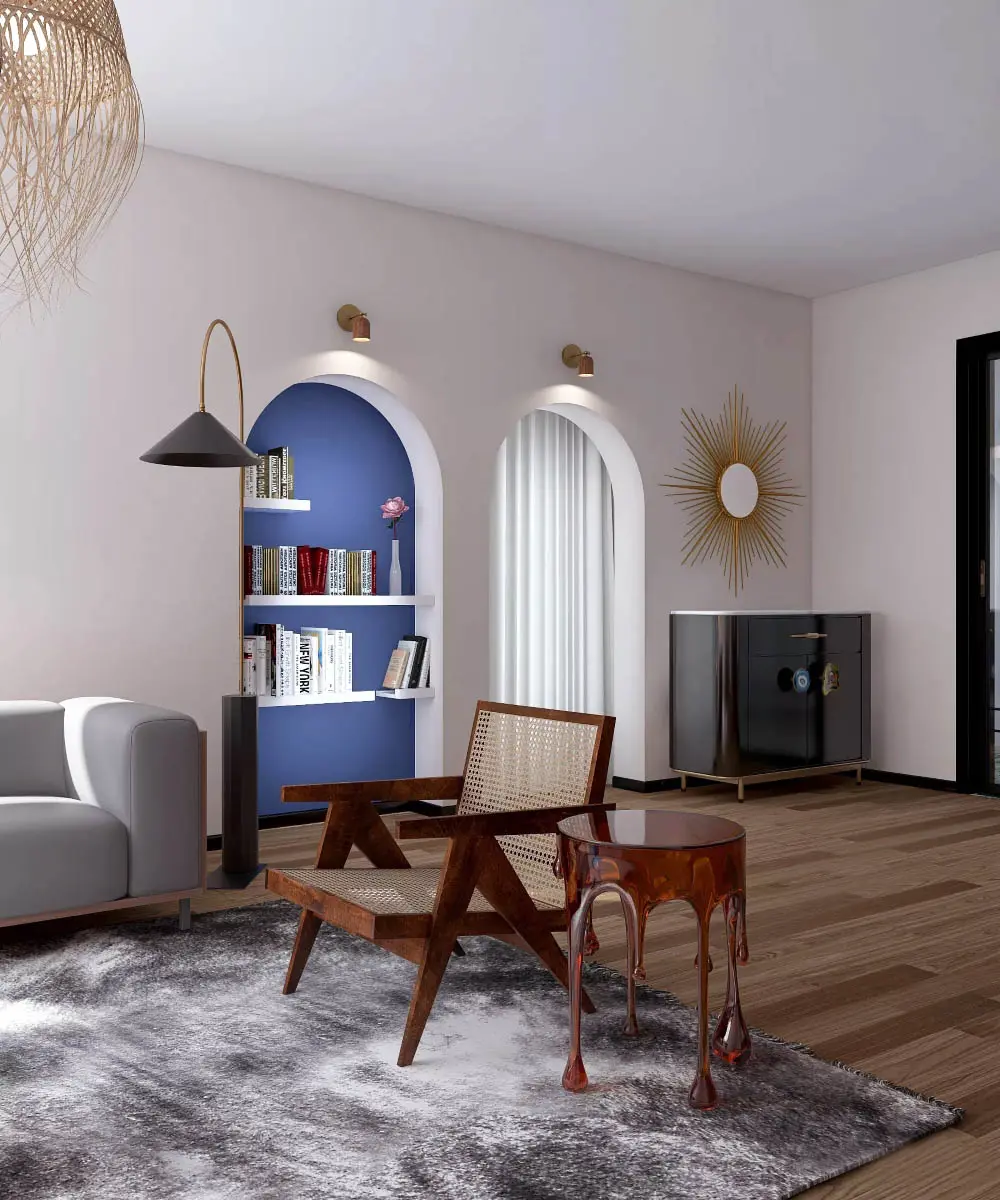 Koncept na wnętrze dla miłośników sztuki. | Proj.: Martyna Milczarek | MulumStudio