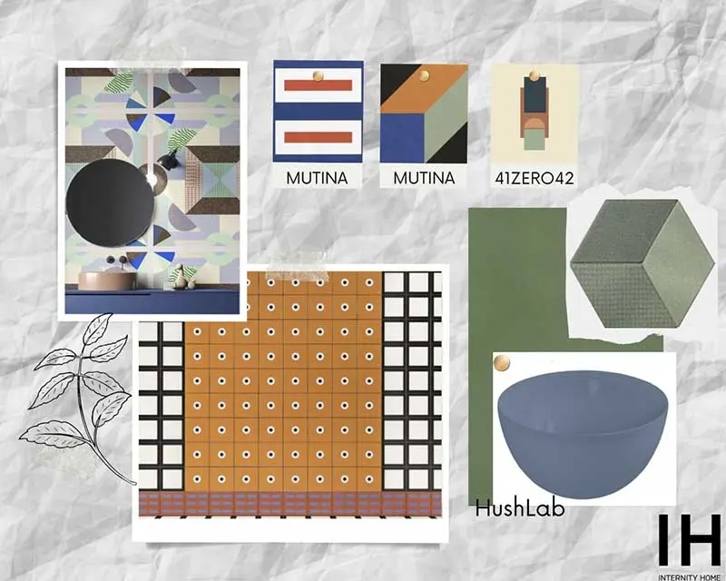 Koncept na łazienkę – płytki w geometryczne wzory