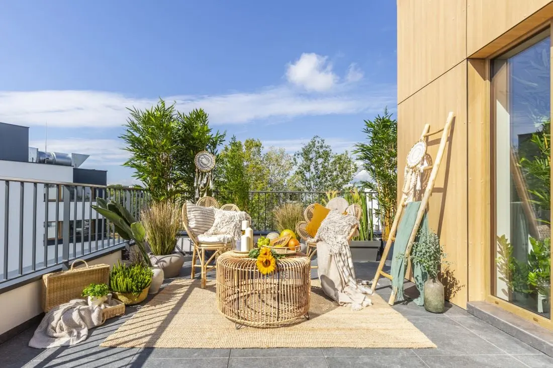 Słońce, palmy i relaks, czyli taras idealny