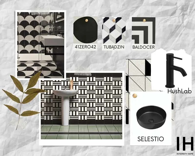 Koncept na łazienkę – płytki w geometryczne wzory