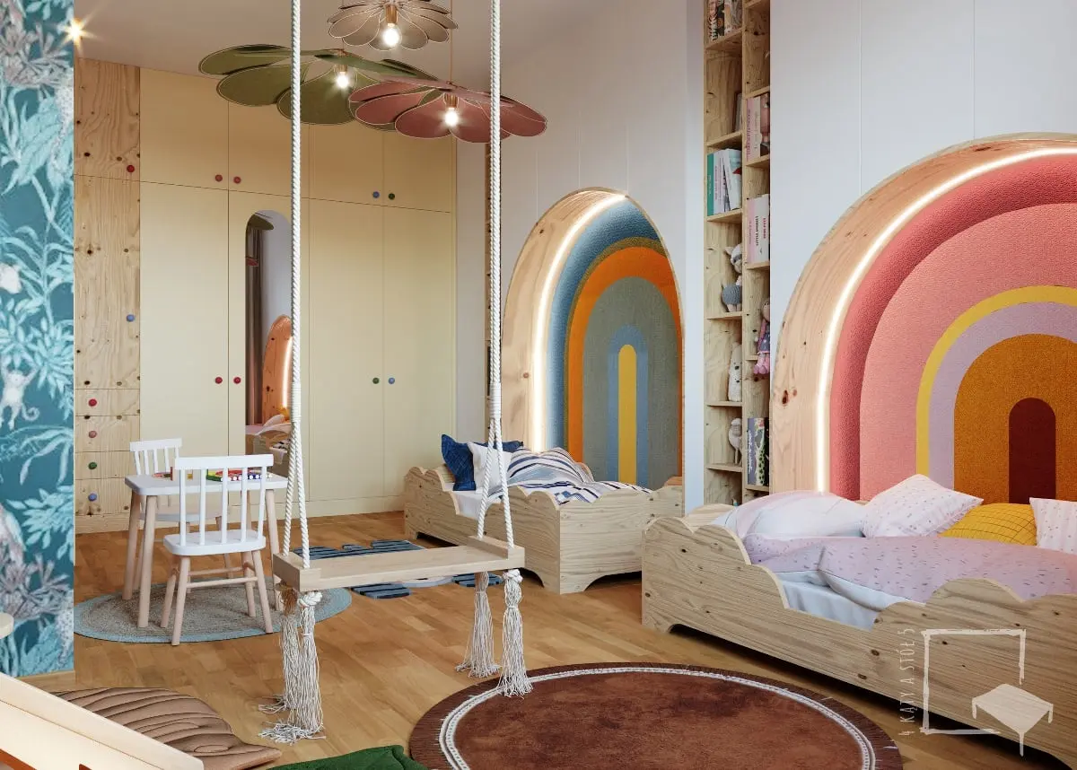 Projekt wnętrz: 4 kąty a stół 5 Pracownia Projektowa Ewelina Białobrzewska