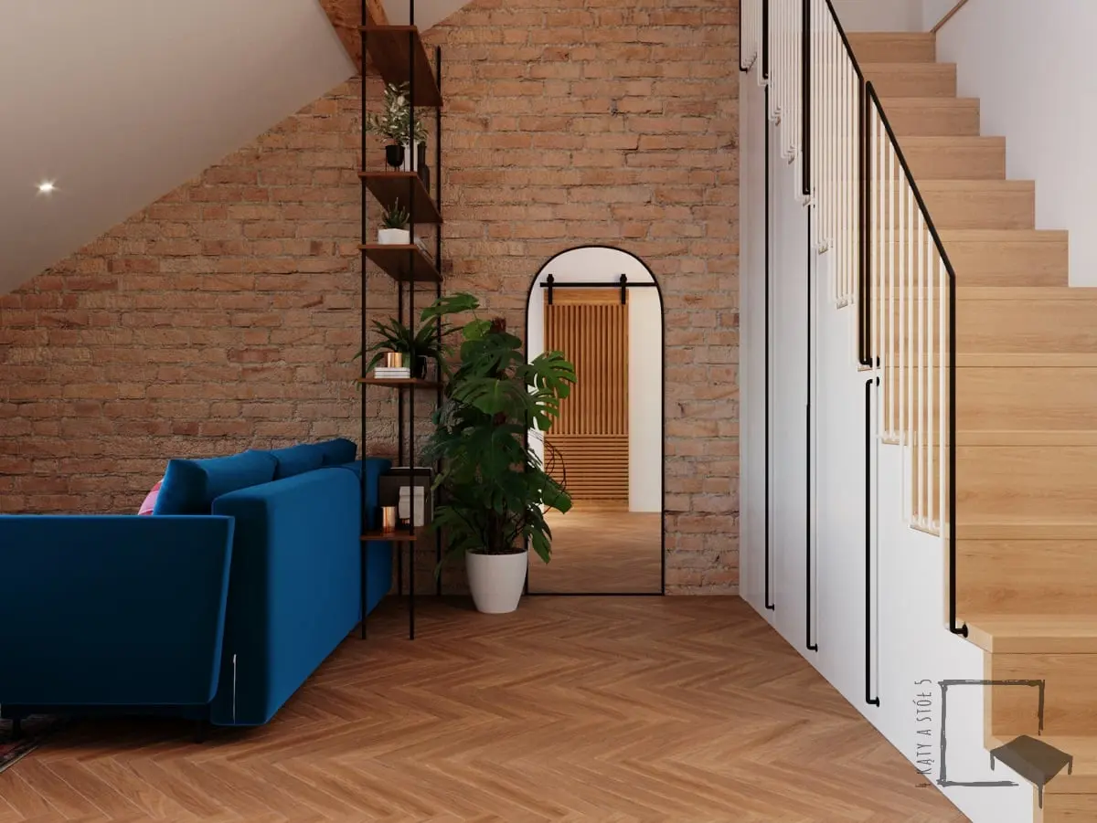 Projekt wnętrz: 4 kąty a stół 5 Pracownia Projektowa Ewelina Białobrzewska