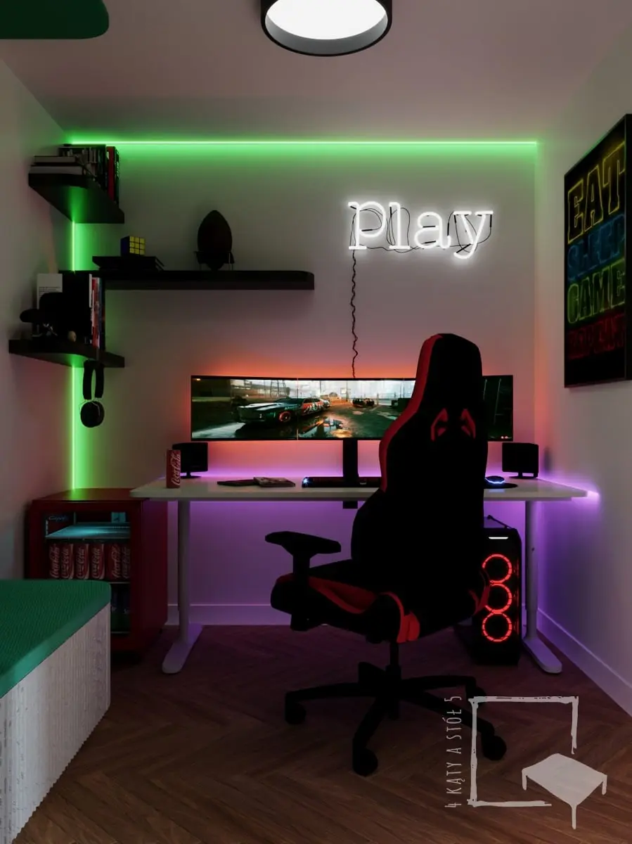 Projekt wnętrz: 4 kąty a stół 5 Pracownia Projektowa Ewelina Białobrzewska