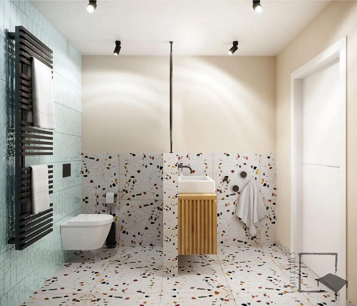 Projekt wnętrz: 4 kąty a stół 5 Pracownia Projektowa Ewelina Białobrzewska