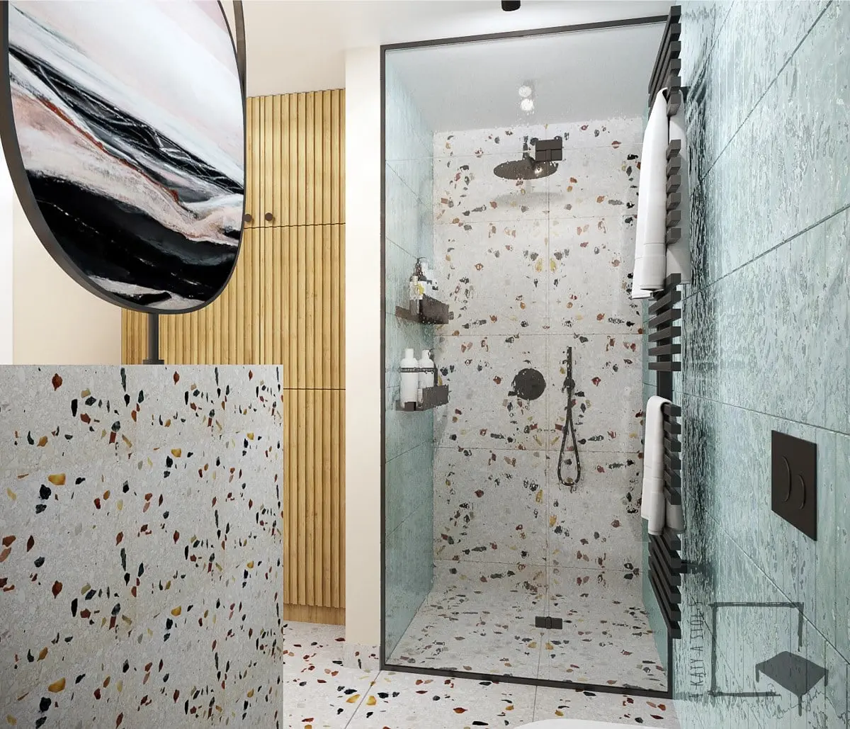 Projekt wnętrz: 4 kąty a stół 5 Pracownia Projektowa Ewelina Białobrzewska