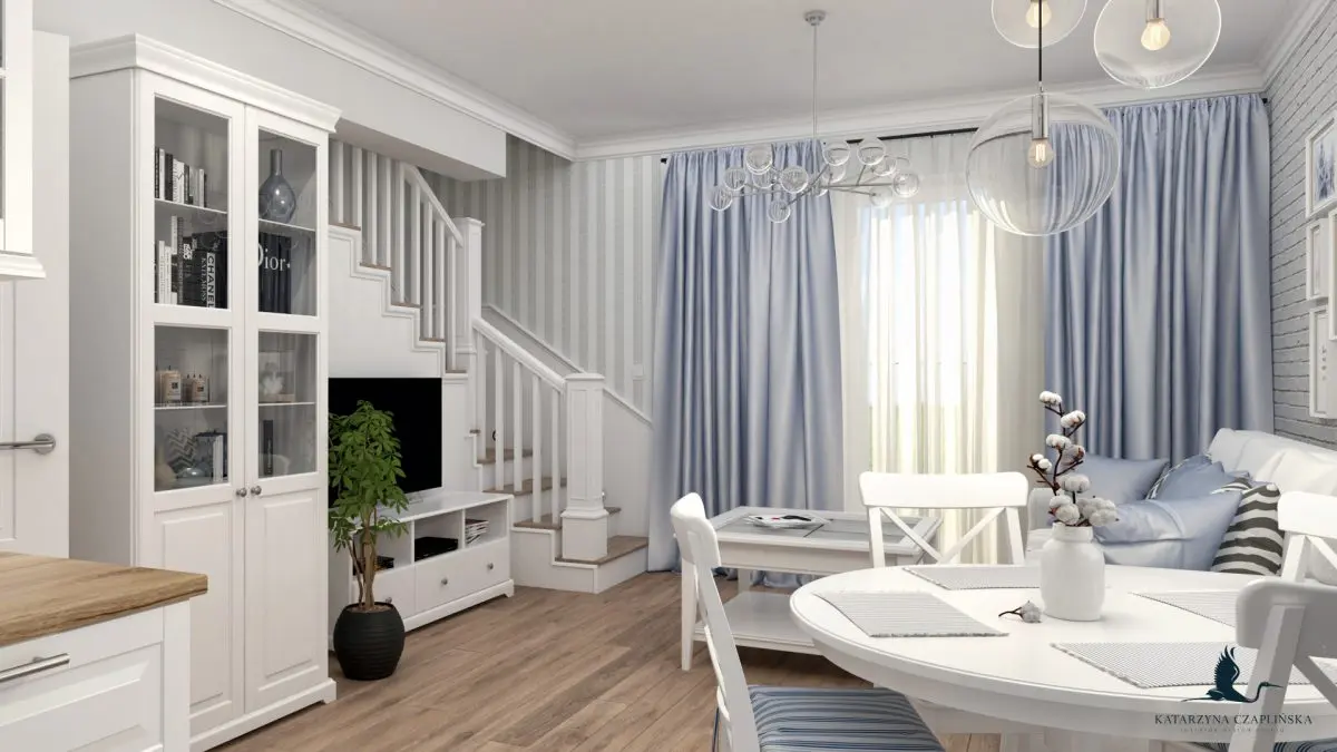 Salon w 100 metrowym domu