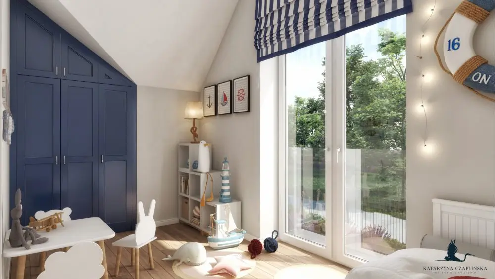 Pokój dziecięcy w 100 metrowym domŁazienka w 100 metrowym domu