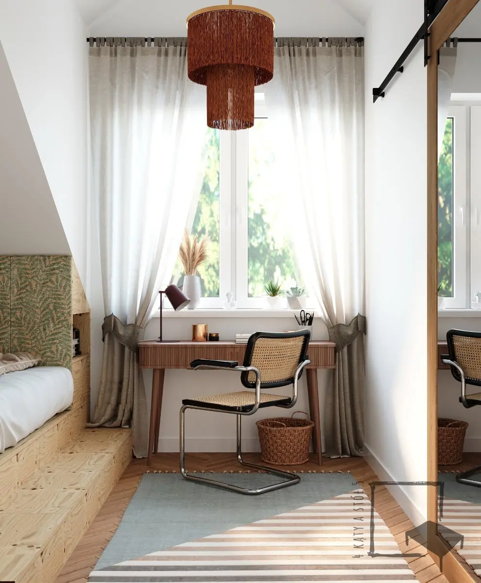 Projekt wnętrz: 4 kąty a stół 5 Pracownia Projektowa Ewelina Białobrzewska