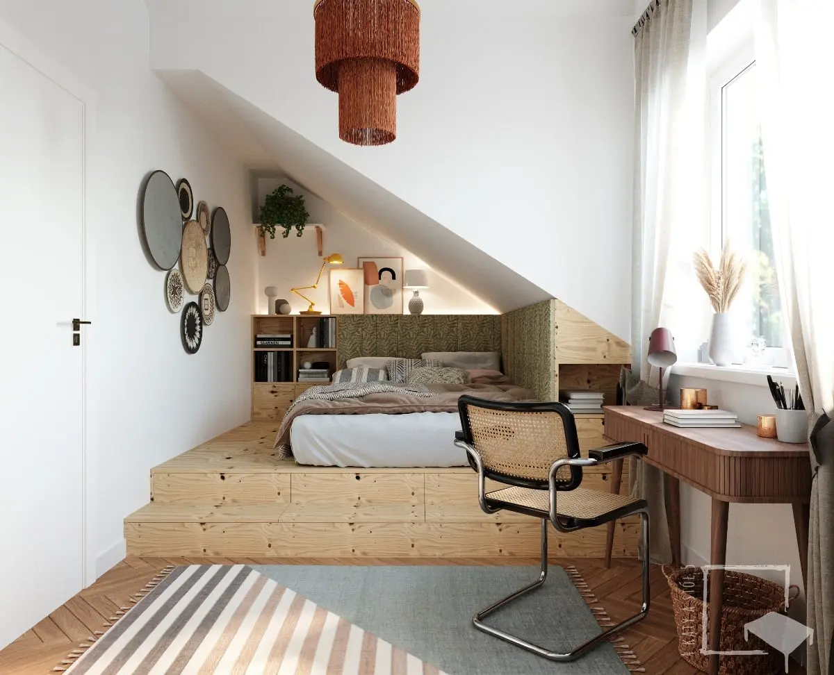 Projekt wnętrz: 4 kąty a stół 5 Pracownia Projektowa Ewelina Białobrzewska