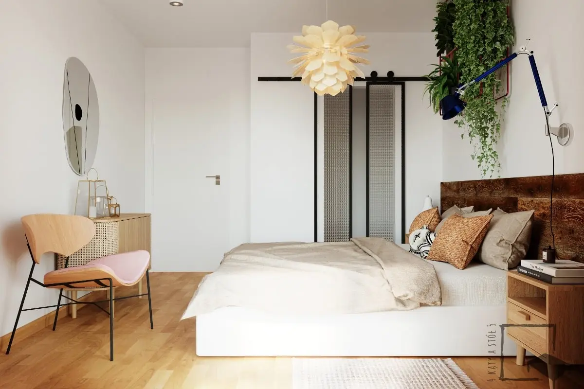 Projekt wnętrz: 4 kąty a stół 5 Pracownia Projektowa Ewelina Białobrzewska