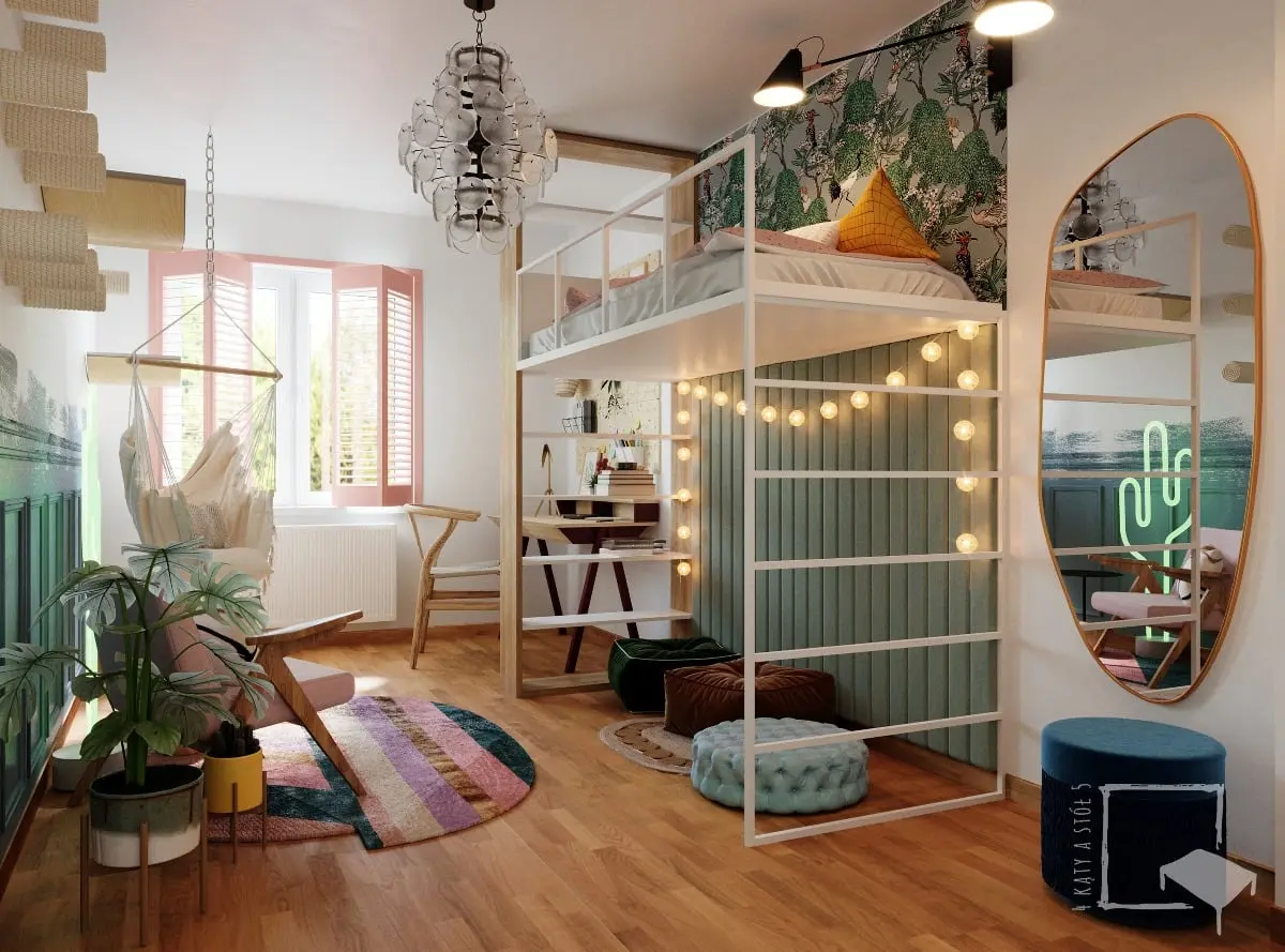 Projekt wnętrz: 4 kąty a stół 5 Pracownia Projektowa Ewelina Białobrzewska