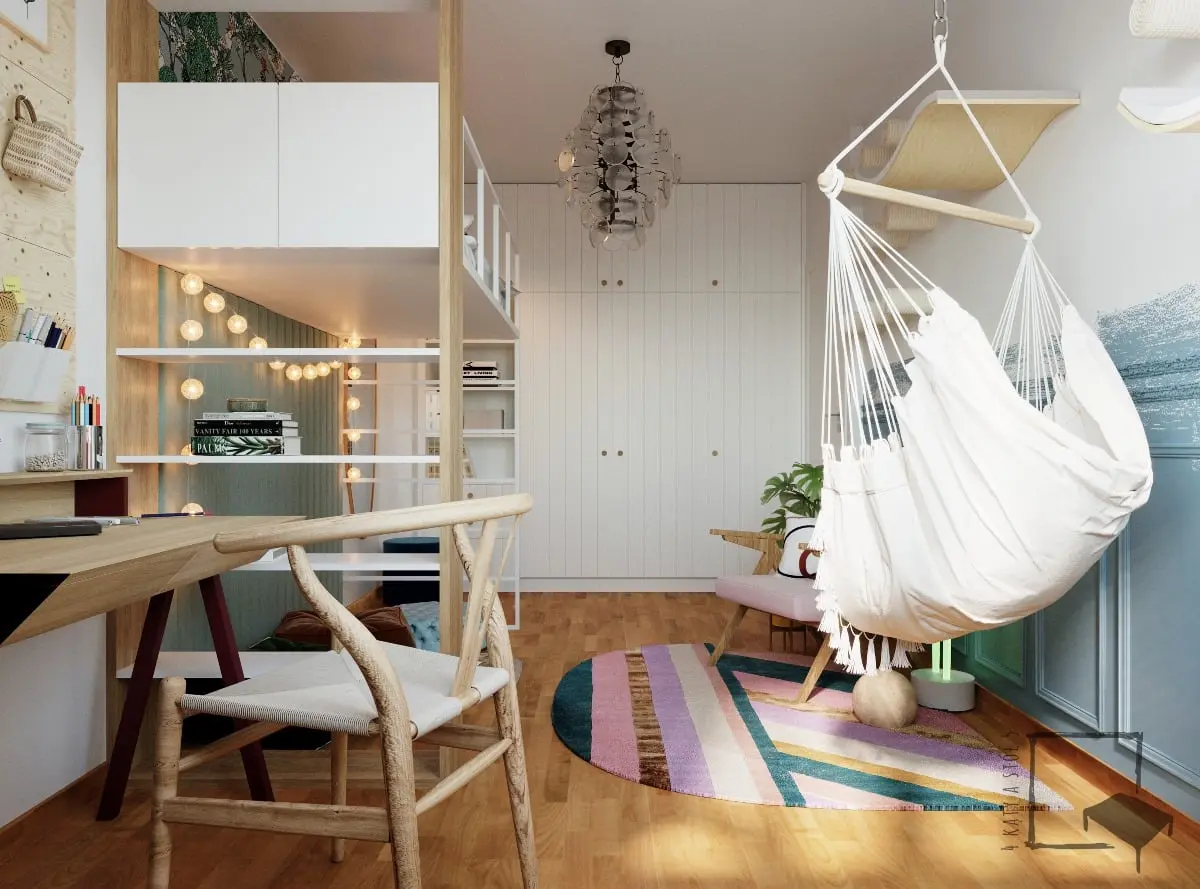 Projekt wnętrz: 4 kąty a stół 5 Pracownia Projektowa Ewelina Białobrzewska