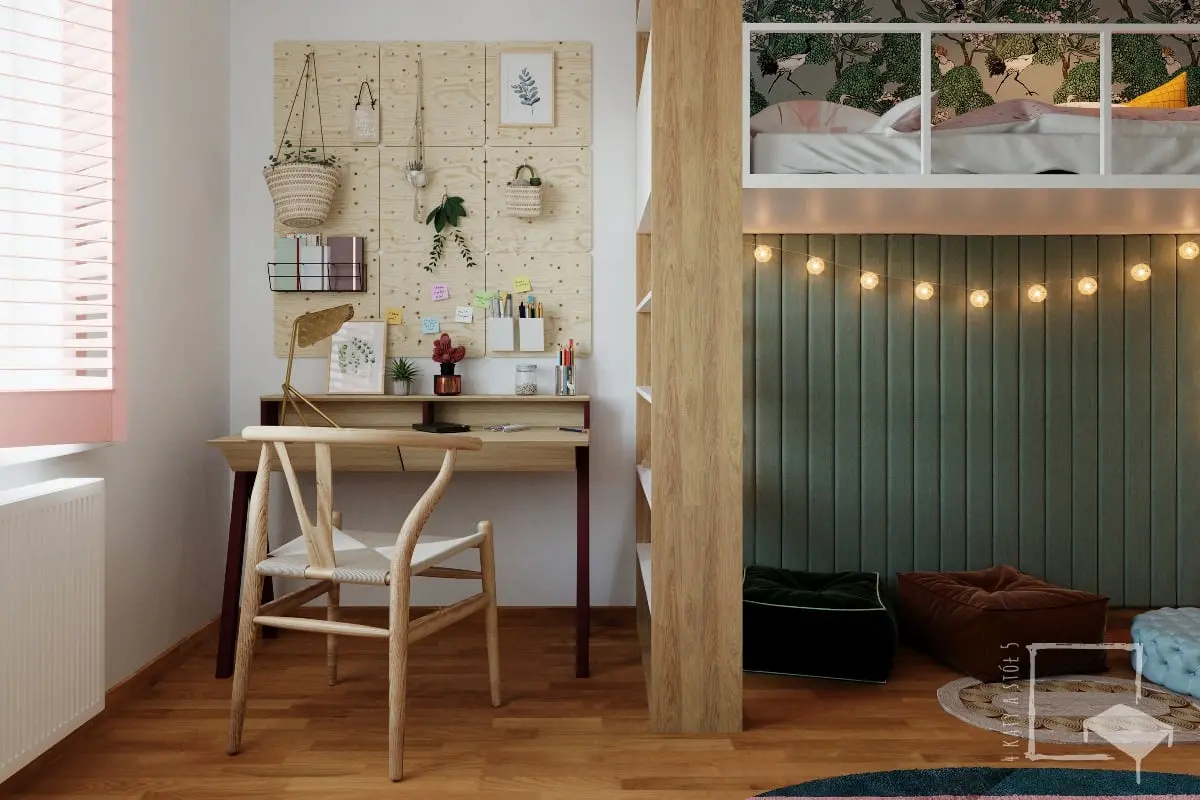 Projekt wnętrz: 4 kąty a stół 5 Pracownia Projektowa Ewelina Białobrzewska