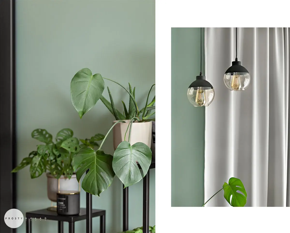 Szaro - zielony salon | proj. Prosty Układ, zdj. DEKORIALOVE