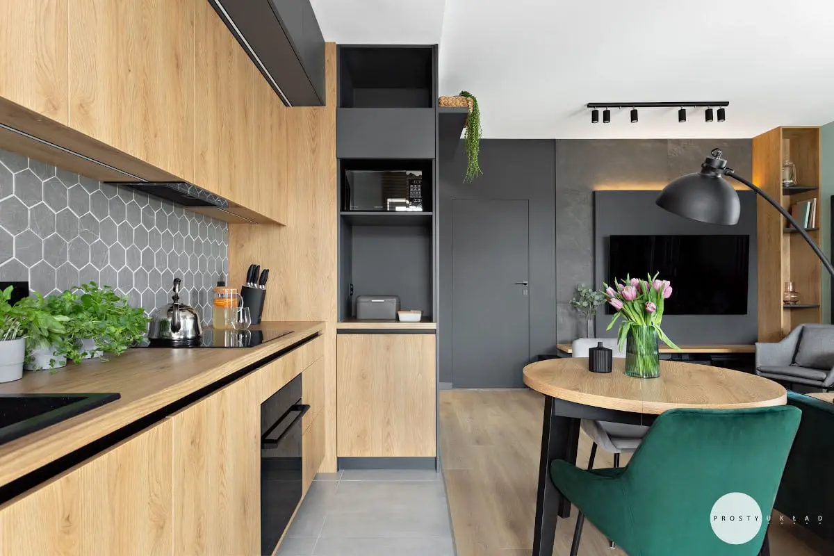 Aranżacja małego mieszkania | proj. Prosty Układ, zdj. DEKORIALOVE