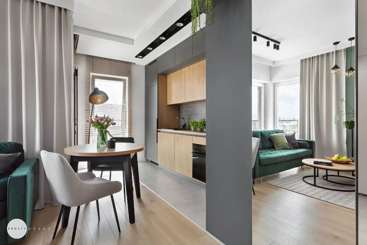 Kuchnia połączona z salonem | proj. Prosty Układ, zdj. DEKORIALOVE