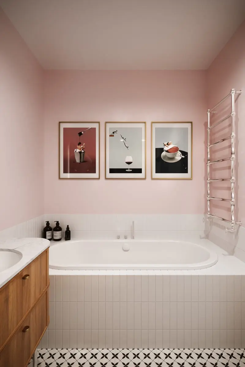 Łazienka główna | proj. Houmi Projekty