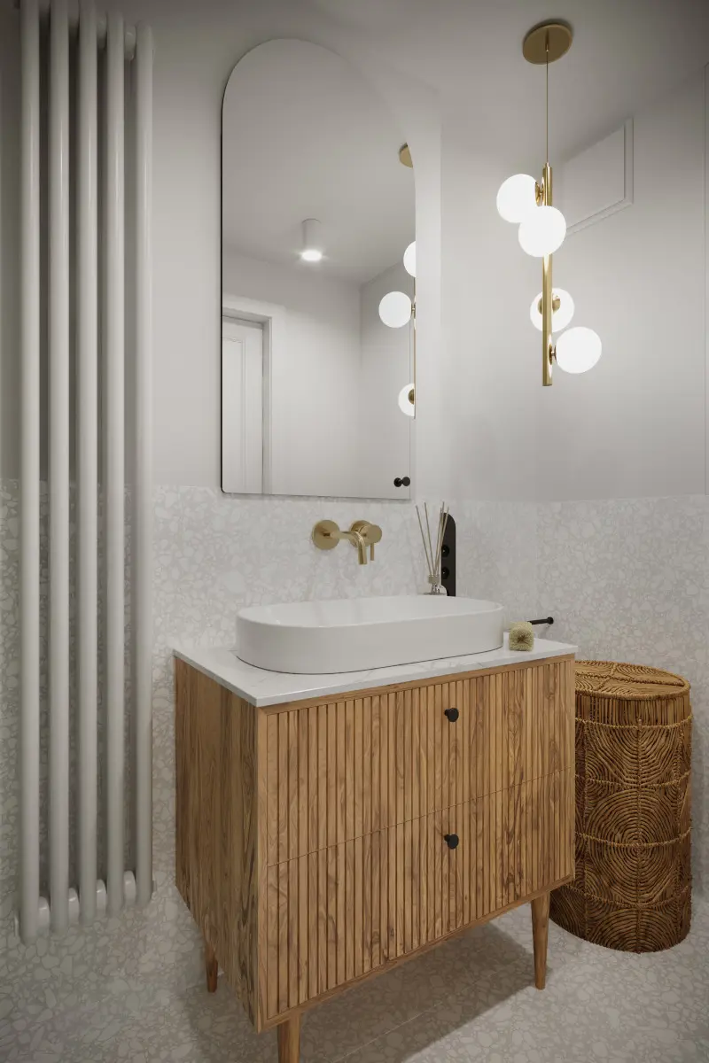 Łazienka główna | proj. Houmi Projekty