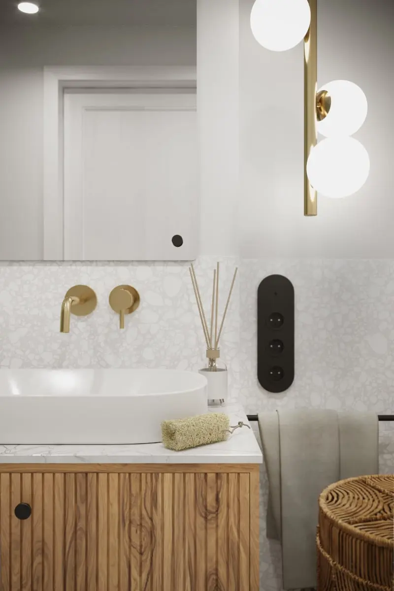 Łazienka prywatna | proj. Houmi Projekty