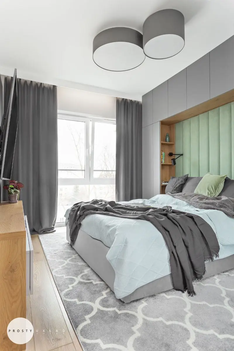Projekt małej sypialni | proj. Prosty Układ, zdj. DEKORIALOVE