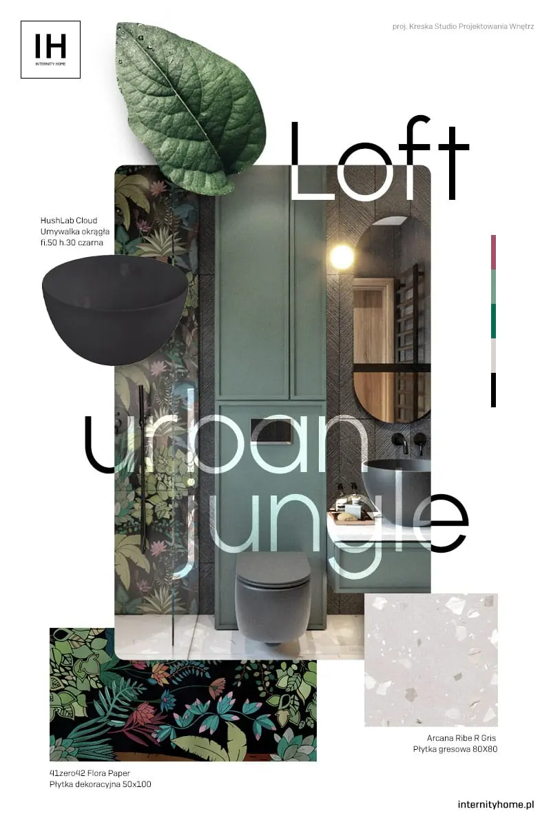 czarna umywalka hushlab