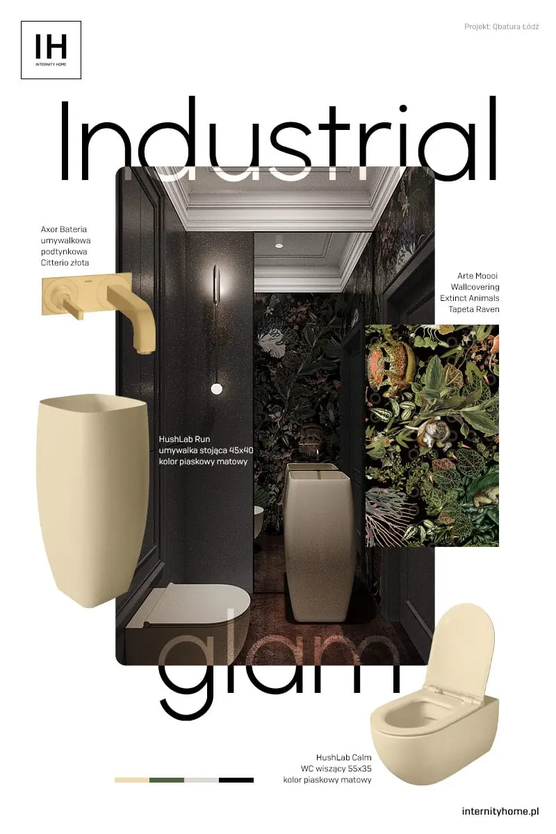 wc z umywalką wolnostojącą