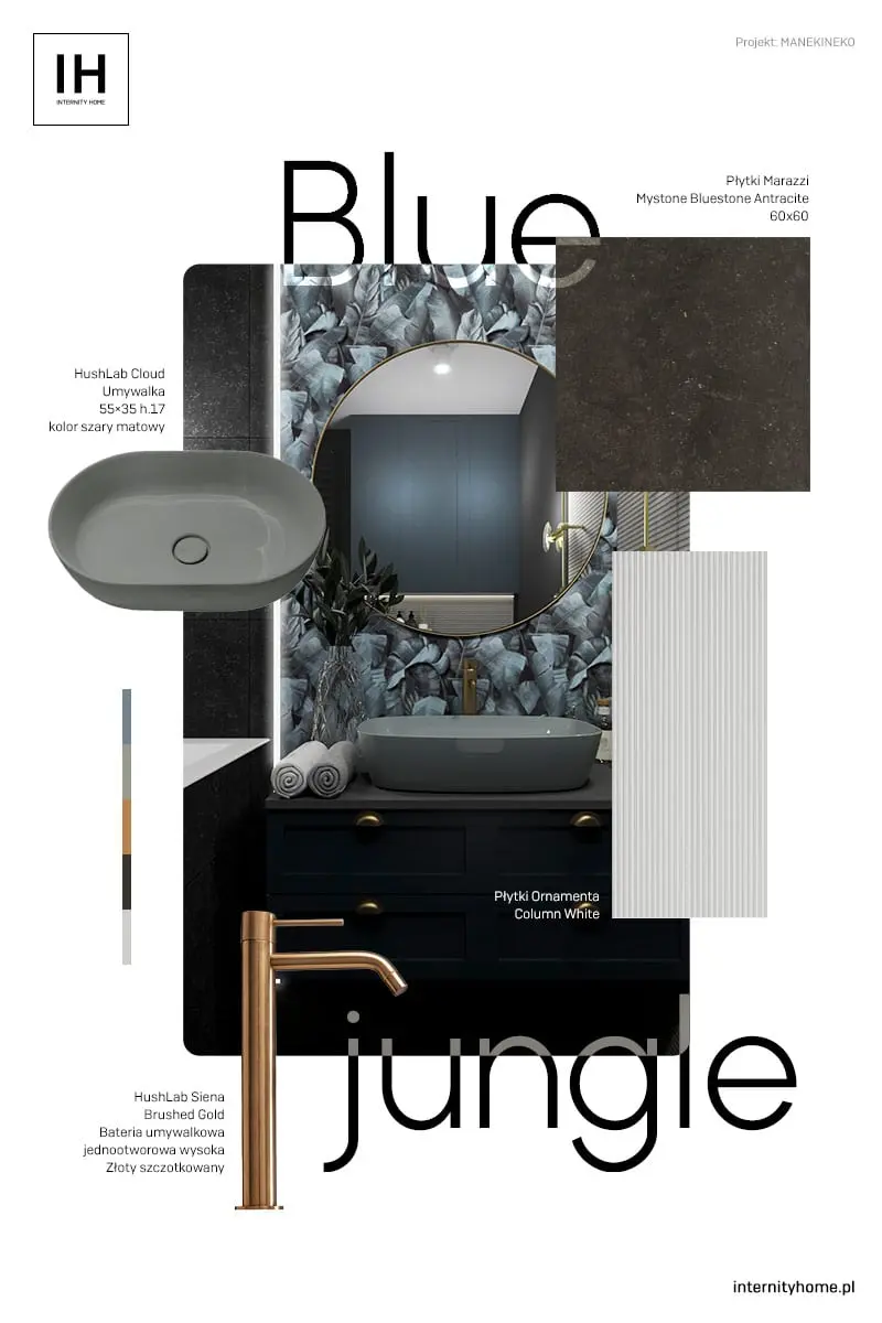 szara umywalka w łazience