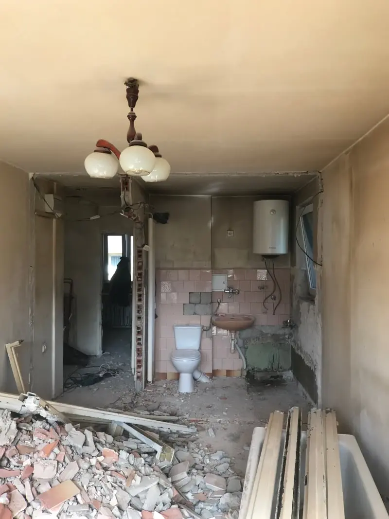 Mieszkanie w trakcie remontu.