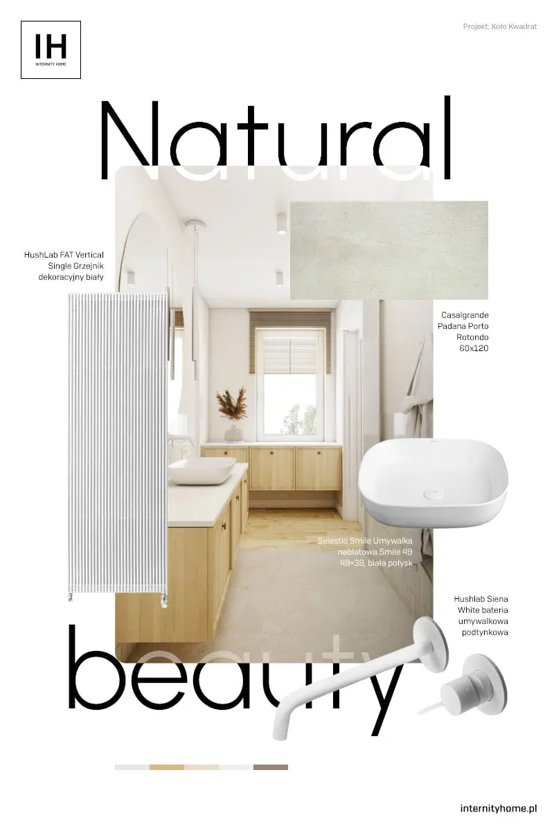 łazienka z białą armaturą